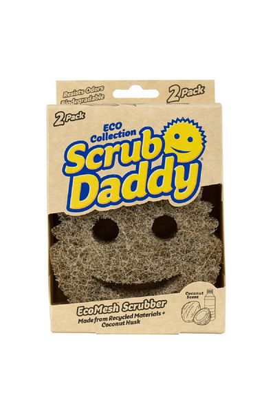 Scrub Daddy Eco Collection Biodegradable EcoMesh Non-Scratch Scrubber Brown