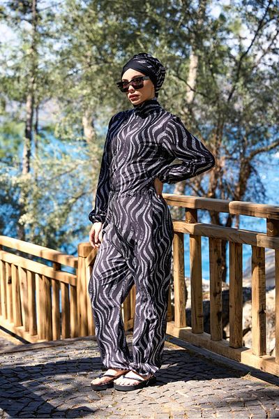 NS TASARIM MAYO Nouréa Model Lycra Design Hijab Jumpsuit Swimsuit
