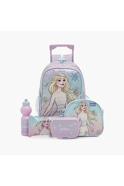 Disney Frozen Print 5-Piece Trolley Backpack Set - 16 inches