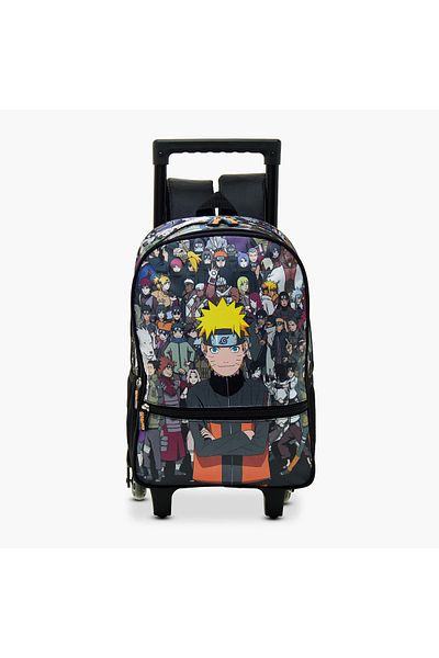 TV TOKYO TV Tokyo Naruto Print Trolley Backpack with Retractable Handle - 14 inches