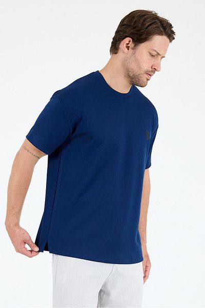 Rodi Oversize Crew Neck Short Sleeve Men's T-Shirt Loose Casual Fit, Summer Men's Basic T-Shirt 7840