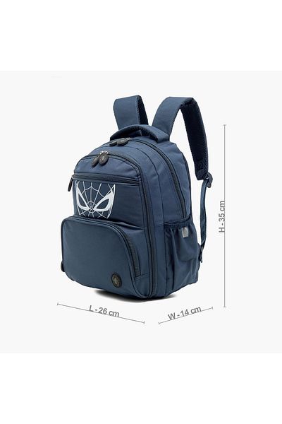 Marvel Spider-Man Print Backpack with Zip Closure - 14 inches