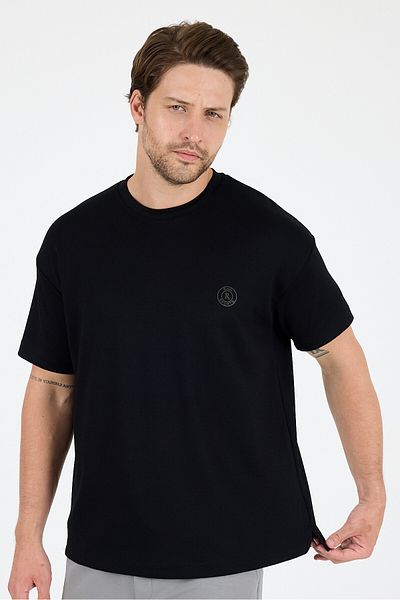 Rodi Oversize Crew Neck Short Sleeve Men's T-Shirt Loose Casual Fit, Summer Men's Basic T-Shirt 7840