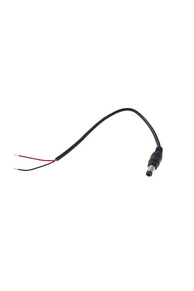 OEM Power cable with 5.5x2.1 male plug, 23 cm