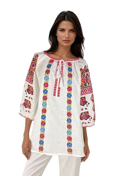 rody's forever Women's blouse type ie 257 optical white/red size S