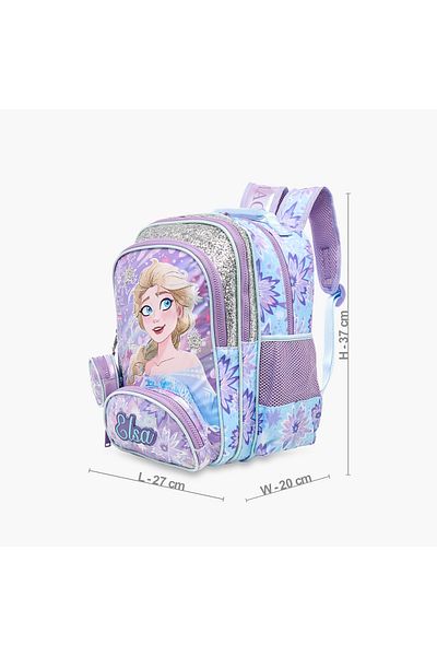 Disney Frozen Print Backpack with Adjustable Shoulder Straps - 14 inches