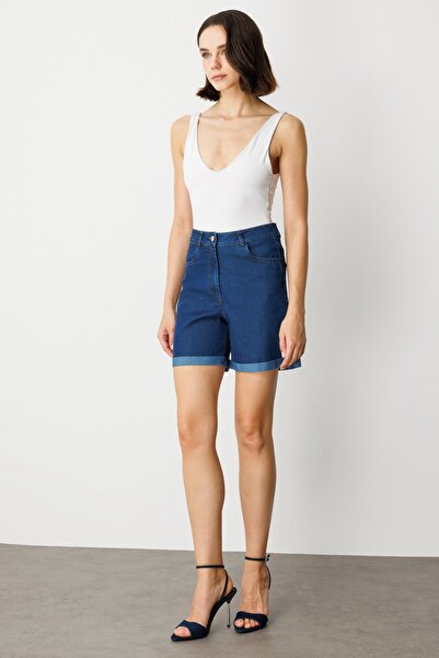 Ekol Duble Paça Kot Şort