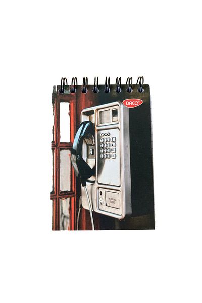 daço Daco A7 Spiral Notepad with Math Grid, Size 10.5x7.5 cm, 80 Sheets