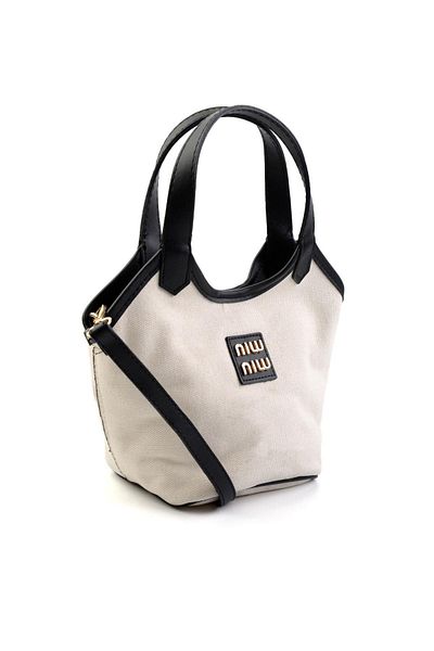 Bambi Beige Black Women's Handbag C06486250428