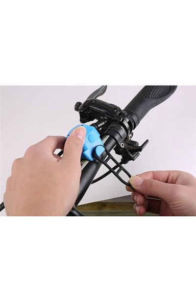 Aptel Electric bicycle bell, batteries, 5 types of sound, plastic, black, 5x4x4cm