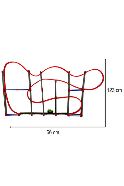 OEM Pista De Curse Auto Antigravitationala, 120 Elemente, Masina Electrica Magnetica, 123x66x8cm
