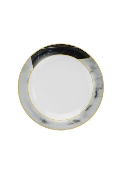 Kütahya Porselen Marble Dinner Plate for 6 People 21 cm