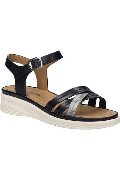 Josef Seibel Sevran 02 | Sandale für Damen | Schwarz Sevran 02, schwarz-kombi
