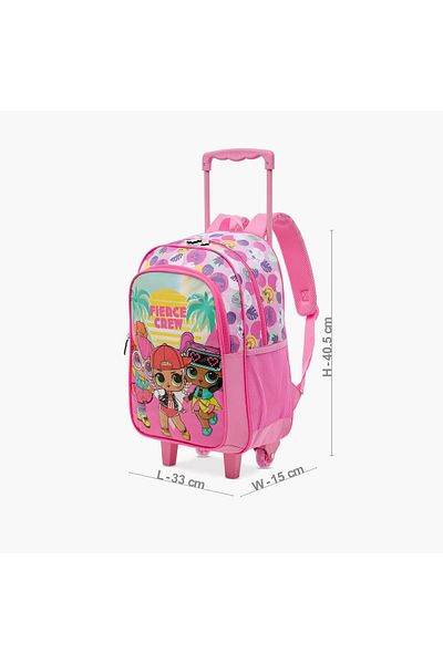 MGA L.O.L. Surprise! Print 5-Piece Trolley Backpack Set - 16 inches