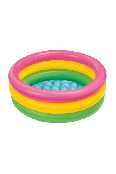 Intex 3 Ring Sunset Glow Kiddie Pool Multicolor 61 X 22 Cm
