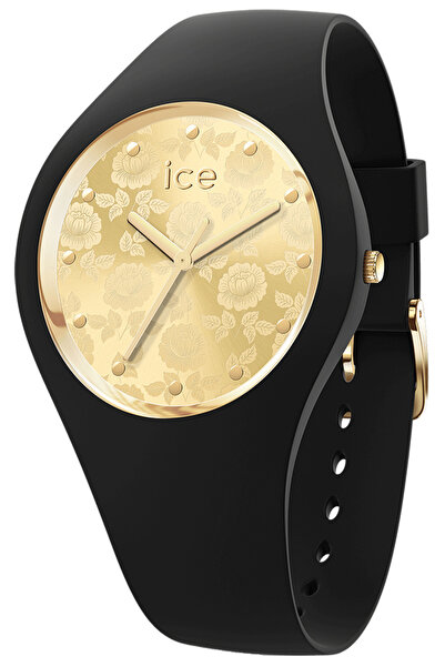 Ice Watch زهرة آيس - ساعة روزم سوداء أنيقة - للنساء