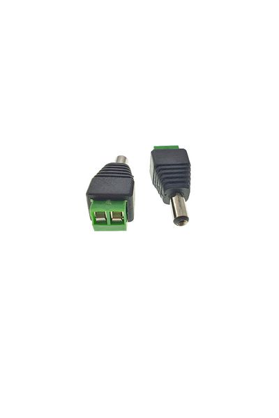 OEM Conector jack de alimentare CC de 2,1 x 5,5 mm mascul la terminal cu 2 pini