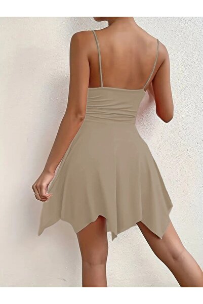 BY BASAK collection Turega Style Women's Janjan Crepe Dress with Rope Straps ...