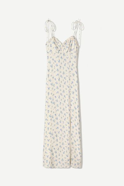 Bershka Printed midi dress