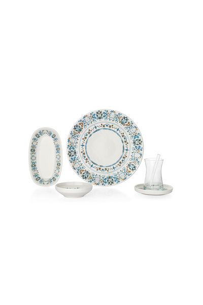 Schafer Emely Breakfast Set 32 Pieces-Blue