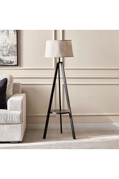 rexa Midon Wooden Tripod Floor Lamp - 157 cm