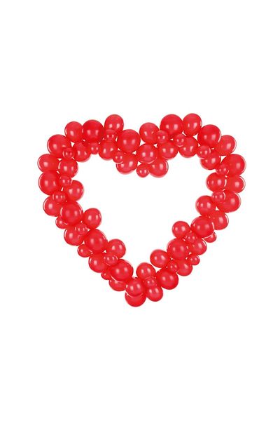 ideal STORE Balloon Garland IdealStore, Size 160 cm, Includes 68 Balloons for Valentine's Day