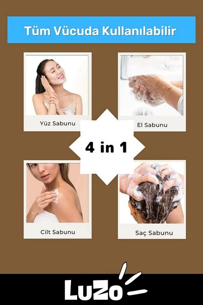 LuZo Premium Series 100% Natural Organic Facial Hair Body Skin Balancing Fragrant Donkey Milk Soap 2 Pieces