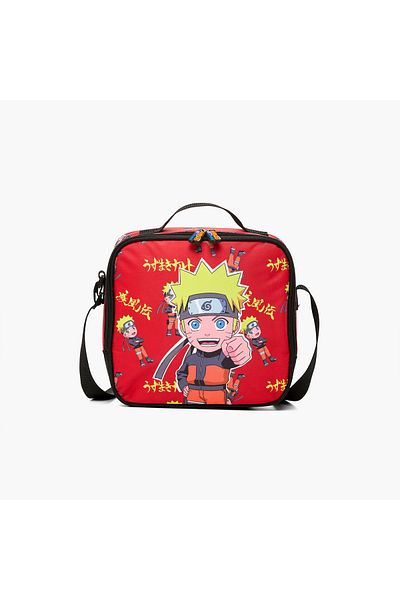 TV TOKYO Naruto Print Lunch Bag with Zip Closure