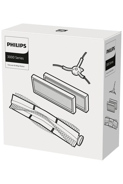 Philips XV1433/00 Vakum ve Paspas Robotları 2000 ve 3000 Serisi Orijinal Yedek Kit. 2 EPA11 Filtre,