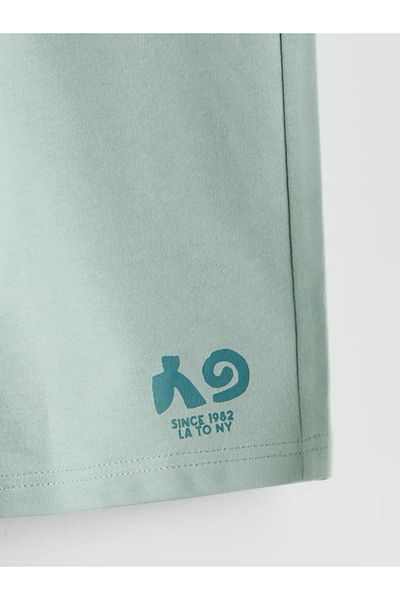 LC Waikiki Lcw Kids Green Elastic Waist Boys Shorts