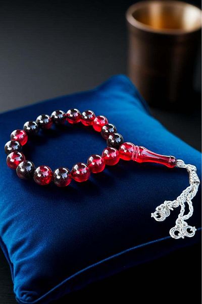 Atolyezone Efe Boy Color Drainage Powder Amber Prayer Beads, Amber Prayer Beads