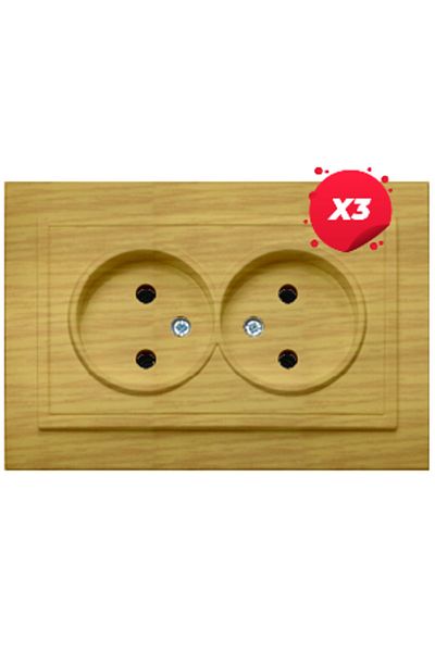 ELBI ELECTRIC X3 - Zena Artar Double Socket without CP ST