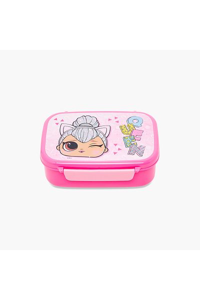 MGA L.O.L. Surprise! Print Sectioned Lunch Box with Clip Lock Closure