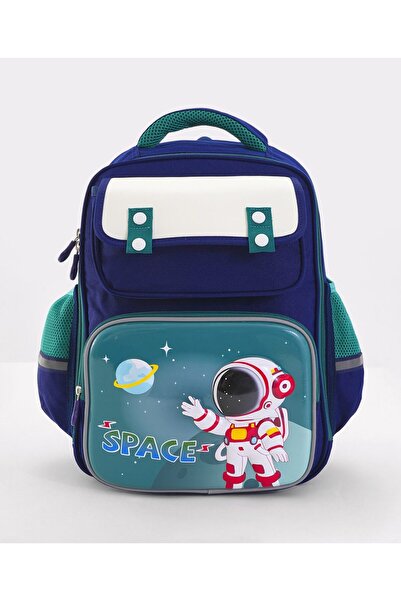 Bonfino حقيبة مدرسة بونفينو سبيس، أحزمة مبطنة مريحة، مقاس قابل للتعديل، أزرق ...