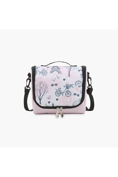 Juniors Printed Lunch Bag with Zip Closure