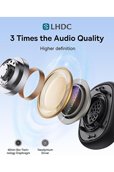 Baseus Bowie H1i Noise Cancelling Wireless Headphones - White