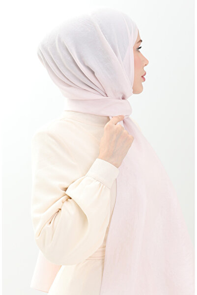 sefamerve Madame Mary French Voile Shawl 19099-23 Powder