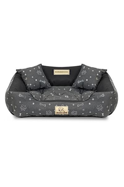shumee Pat pentru câini KINGDOG 75x65 cm personalizat impermeabil cu oase argintii