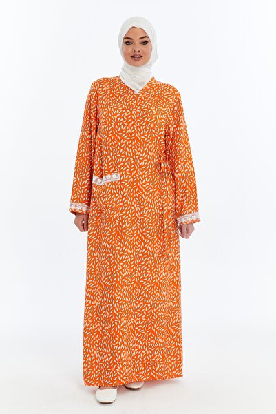 me like home Me-Like Cepli Dantelli Ev-Namaz Elbisesi