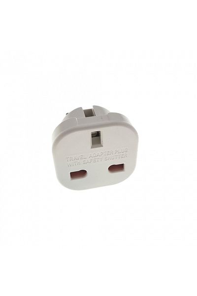 OEM UK plug to Europe plug adapter, CB-08, white