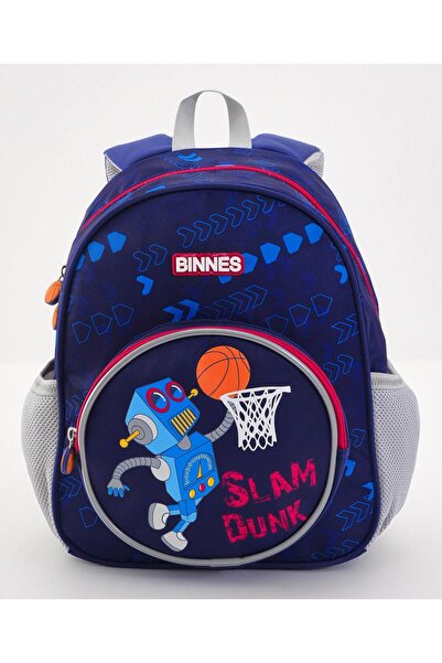 Bonfino Bonfino Robot Themed School Bag, Padded Adjustable Shoulder Straps, N...