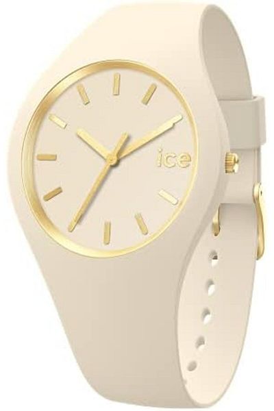 Ice Watch 019528 Ice Glam Brushed 3 Hand Quartz Watch for Women, Small, Almond Skin