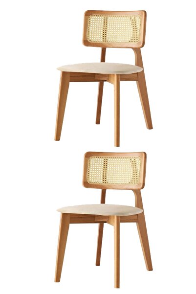 Sweet Home Masa Sandalye Kuzey Sandalye Ahşap Gürgen 2 Li Set Cafe,Restaurant...