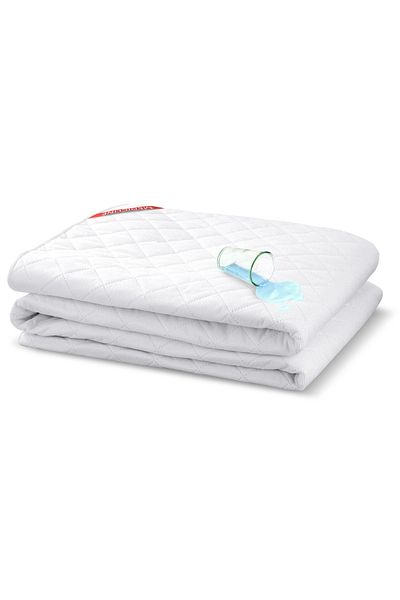 shumee Waterproof, ultrasonic quilted, premium mattress protector/supermattress, 140x200cm, white