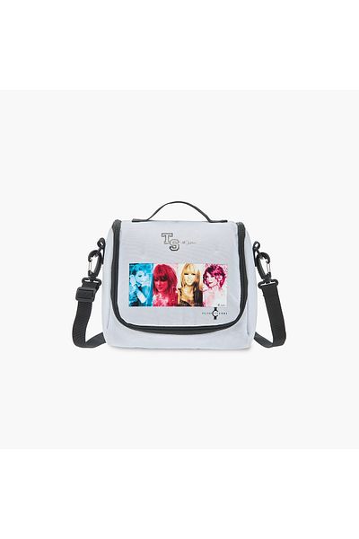 Celebrtyicons Swifties Print Lunch Bag with Detachable Strap and Zip Closure