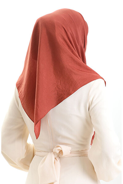 sefamerve Madame Mary French Voile Scarf 19098-17 Dark Tile