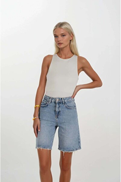 FABB شورت جينز أزرق