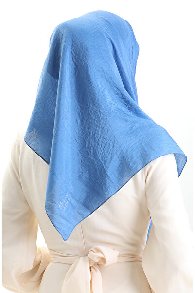 sefamerve Madame Mary Γαλλικό Φουλάρι Voile 19098-06 Indigo