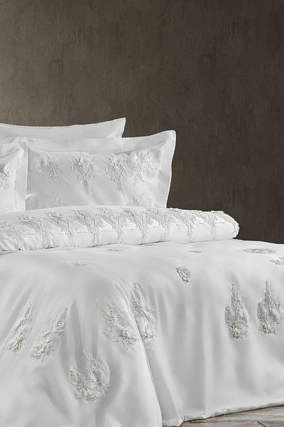 ZEBRA CASA Laira Lace Duvet Cover Set
