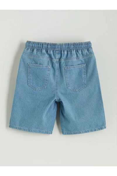 LC Waikiki LCW Kids Indigo Pantaloni scurți pentru băiat cu talie elastică